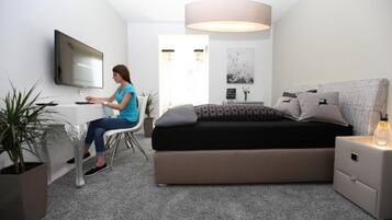 Premium bedding, individually decorated, individually furnished