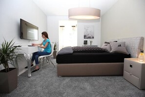 Premium bedding, individually decorated, individually furnished