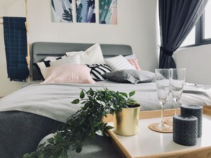 3 bedrooms, iron/ironing board, bed sheets - SkyVilla D'island Puchong by BeeStay (Puchong)