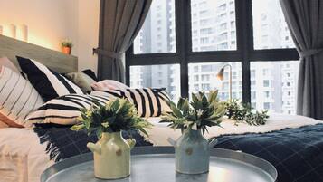Basic Apartment, 3 Bedrooms (B-22-02) | 3 bilik tidur, ruang kerja komputer riba, seterika/papan seterika