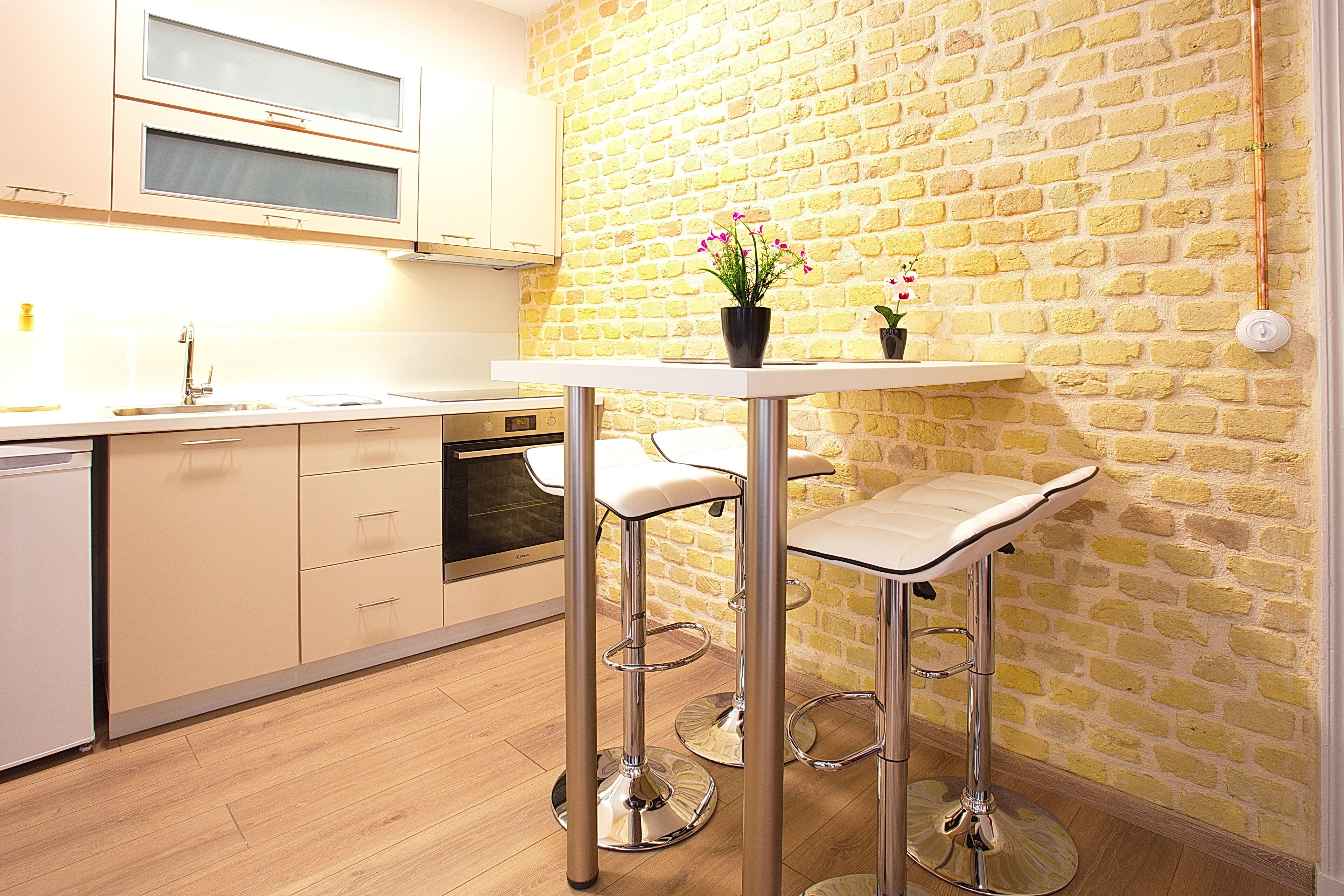 Luxury Apartment, 1 Bedroom, Kitchen, City View | Private kitchen