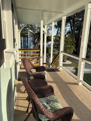 Terrace/patio - SHORT WALK TO VILLAGE, BEACH - HEATED POOL - LUSH LANDSCAPING
2 SEPARATE UNITS. (Siesta Key)