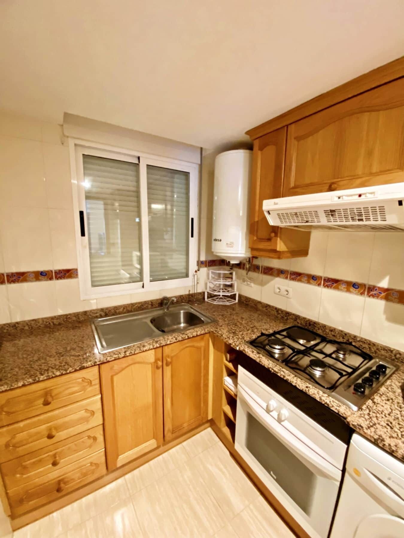 Fridge, microwave, oven, coffee/tea maker
