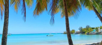 Beachfront air-conditioned 4 bedroom equipped villa. 