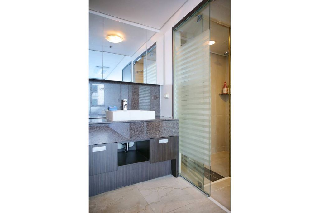 Hair dryer, soap, shampoo