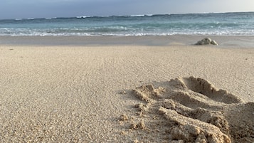 Sun-loungers, beach towels