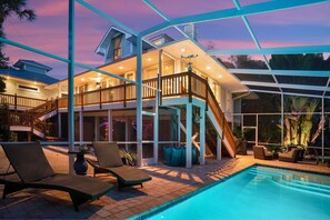 A heated pool