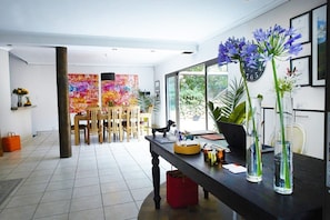 Lobby sitting area