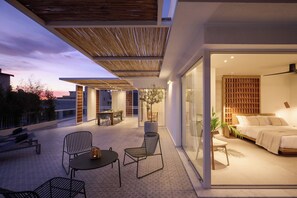 Design Penthouse | Terrace/patio - Sea View Beach Penthouse – Athens Coast (Alimos)