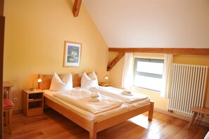 Habitación doble | Ropa de cama hipoalergénica, escritorio, cortinas opacas