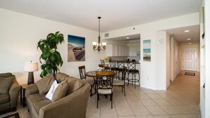 Condo | Living room - Oceanwalk Oasis (New Smyrna Beach)