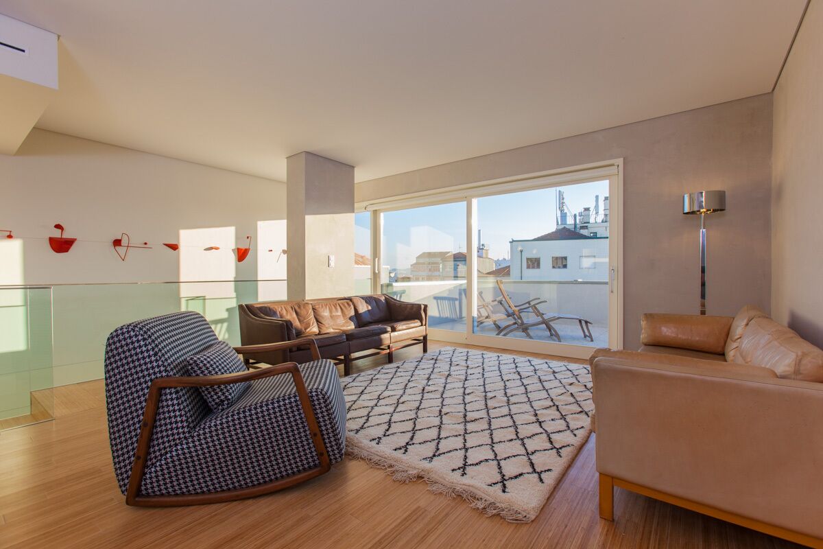 全景公寓, 1 间卧室 | 客厅 | 55-英寸液晶电视 （配备有线频道）、电视