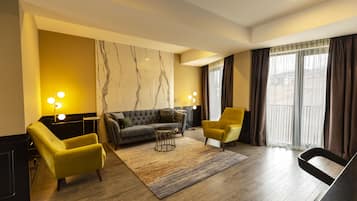 Suite ejecutiva | 1 dormitorio, caja fuerte, escritorio
