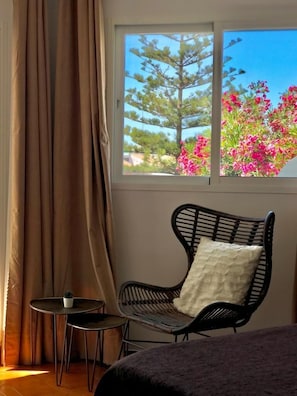 Junior Suite, Terrace, Sea View | Premium bedding, minibar, in-room safe, blackout drapes - Hostal Casa Mercedes (Nerja)