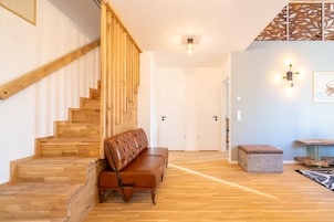 Design Apartment, 2 Bedrooms, Patio, Courtyard View | Living area | TV