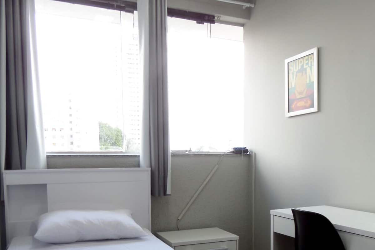 Blackout curtains, soundproofing, iron/ironing board, free WiFi