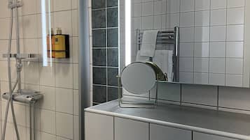 Ducha, artículos de tocador de diseñador, secador de pelo, toallas