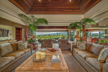 50-inch flat-screen TV with cable channels