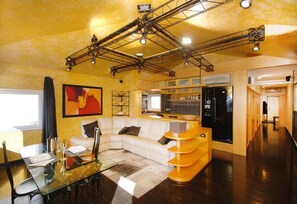Apartment, 1 Bedroom | Living area | Flat-screen TV