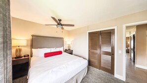 2 bedrooms, in-room safe, iron/ironing board, free WiFi