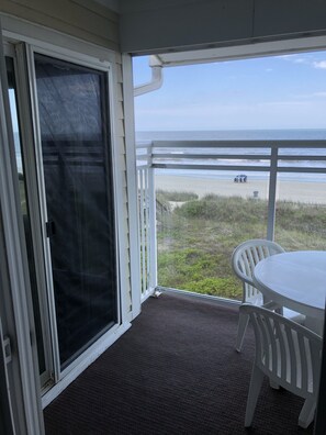 Outdoor dining - Beachfront Villa with Excellent Views  —June 27-July 4!! Find reviews on air-bnb (North Myrtle Beach)