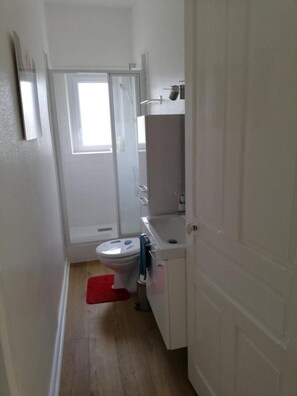 Dusche, Handtücher, Toilettenpapier