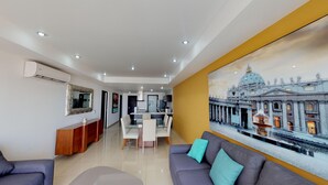 Leilighet – elite | Oppholdsrom | LED-TV