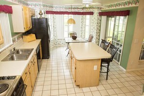 Villa | Private kitchen | Fridge, microwave, oven, dishwasher