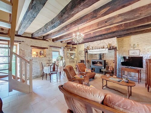 Belle maison de vacances privée pour 6 personnes avec TV et terrasse
