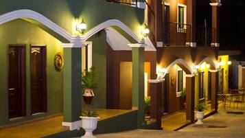 Majoituspaikan sisäänkäynti