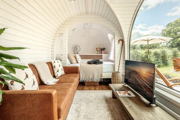 Mökki, kylpyhuone makuuhuoneen yhteydessä (The Brook) | Sisätilat