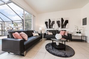 Apartment | Living room | DVD player - SVV 031 - Windsor Grande 3 Bed Townhome (Kissimmee)