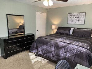 3 dormitorios, escritorio, tabla de planchar con plancha y wifi gratis