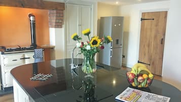 Fridge, microwave, dishwasher, highchair