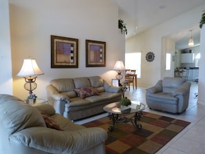 House | Living room | TV, video-game console, DVD player