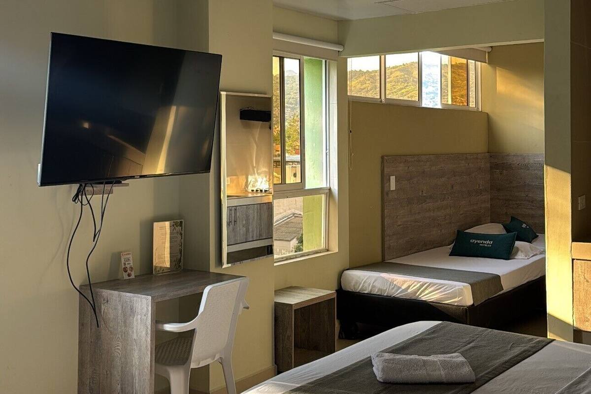 Estudio familiar | Ropa de cama hipoalergénica, wifi gratis y ropa de cama
