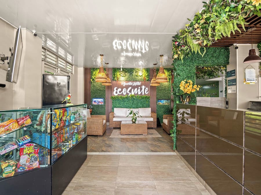 Mostrador para check-in y check-out