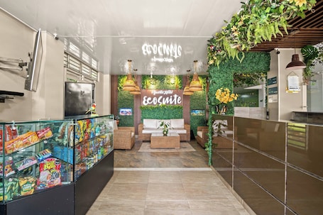 Check-in/check-out kiosk. Hotel Eco Suite