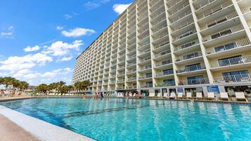 Condo, 1 King Bed with Sofa bed (The Summit 606) | Pool | Outdoor pool, a heated pool