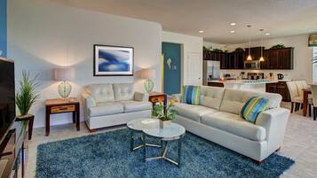 Villa | Living room | Flat-screen TV, DVD player