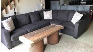 TV, fireplace, DVD player