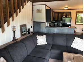 TV, fireplace, DVD player
