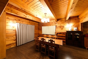 Family Cabin | In-room dining - Loghouse Seseragi (Tsuru)