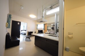 Superior Twin Room D-5 | Living area | 32-inch flat-screen TV with cable channels, TV - SUMUKA Asato Station (Naha)