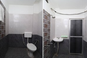 Douche, serviettes fournies