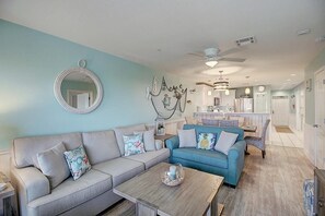 Una televisión, una oficina