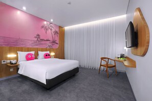 Deluxe kamer | Een bureau, gratis wifi, beddengoed, rolstoeltoegang