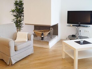 Fernseher, Kamin