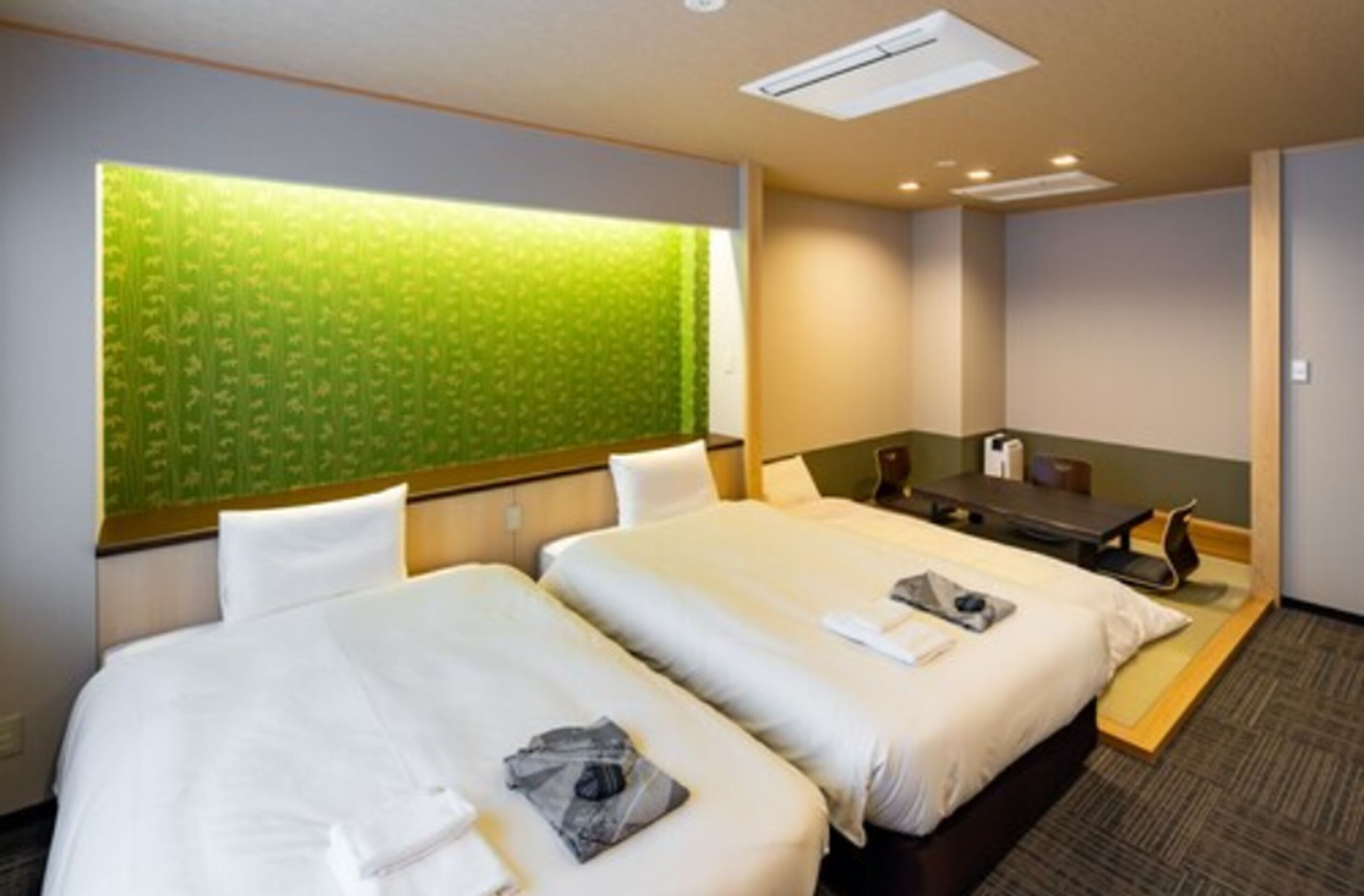 japanese western room (mt.fuji view, for two people, futon is provided for number of guests paid) | in-room safe, desk, iron/ironing board, free wifi