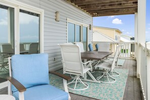 Outdoor dining - Beachfront, Private Pool, Elevator ~ 5 on Beach (Cape San Blas)